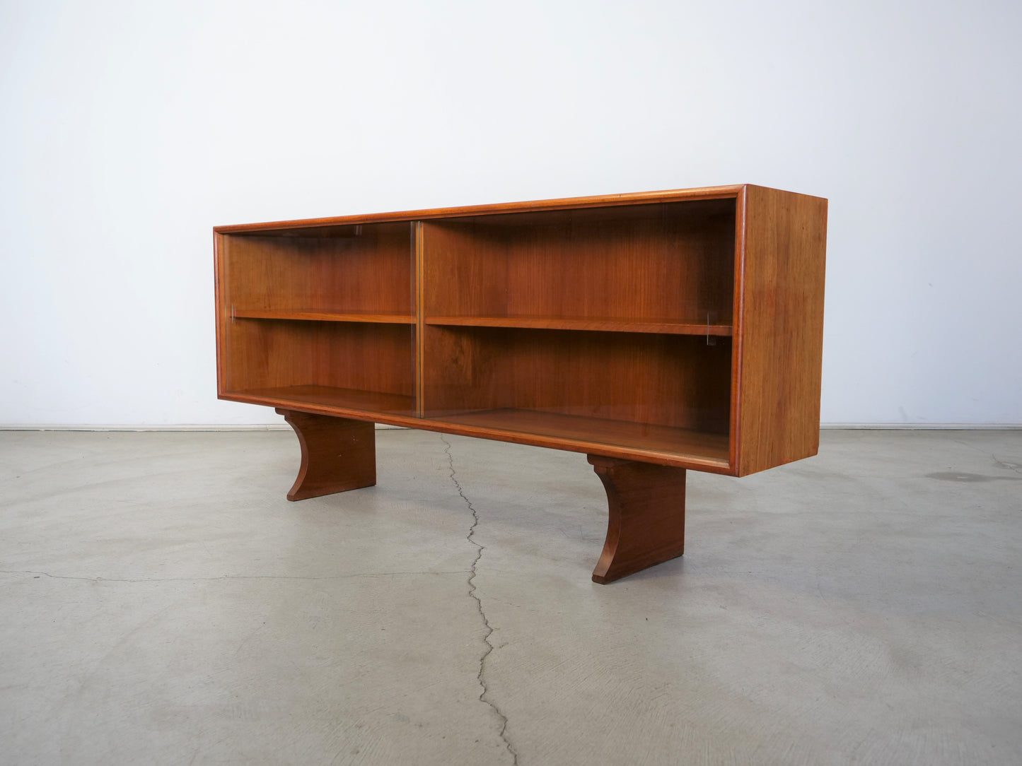 1960's Danish Modern Teak Bookcase Cabinet