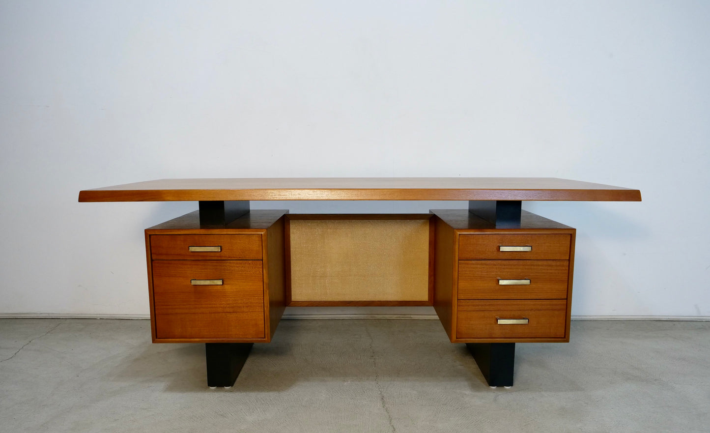1960's Mid Century Danish Modern Executive Desk in Teak