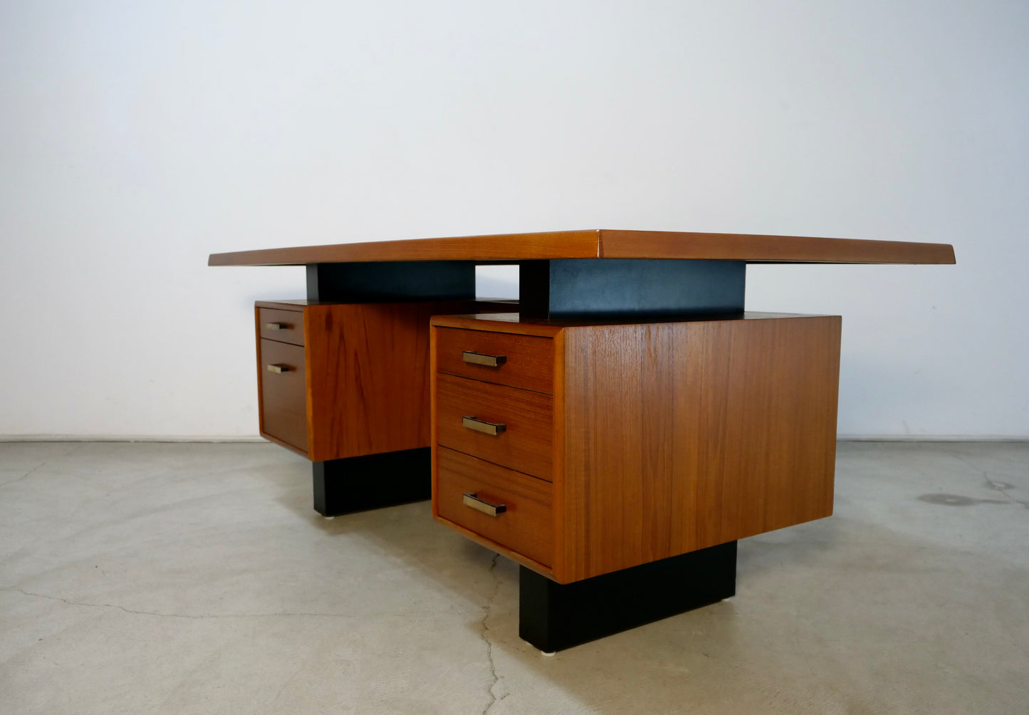 1960's Mid Century Danish Modern Executive Desk in Teak