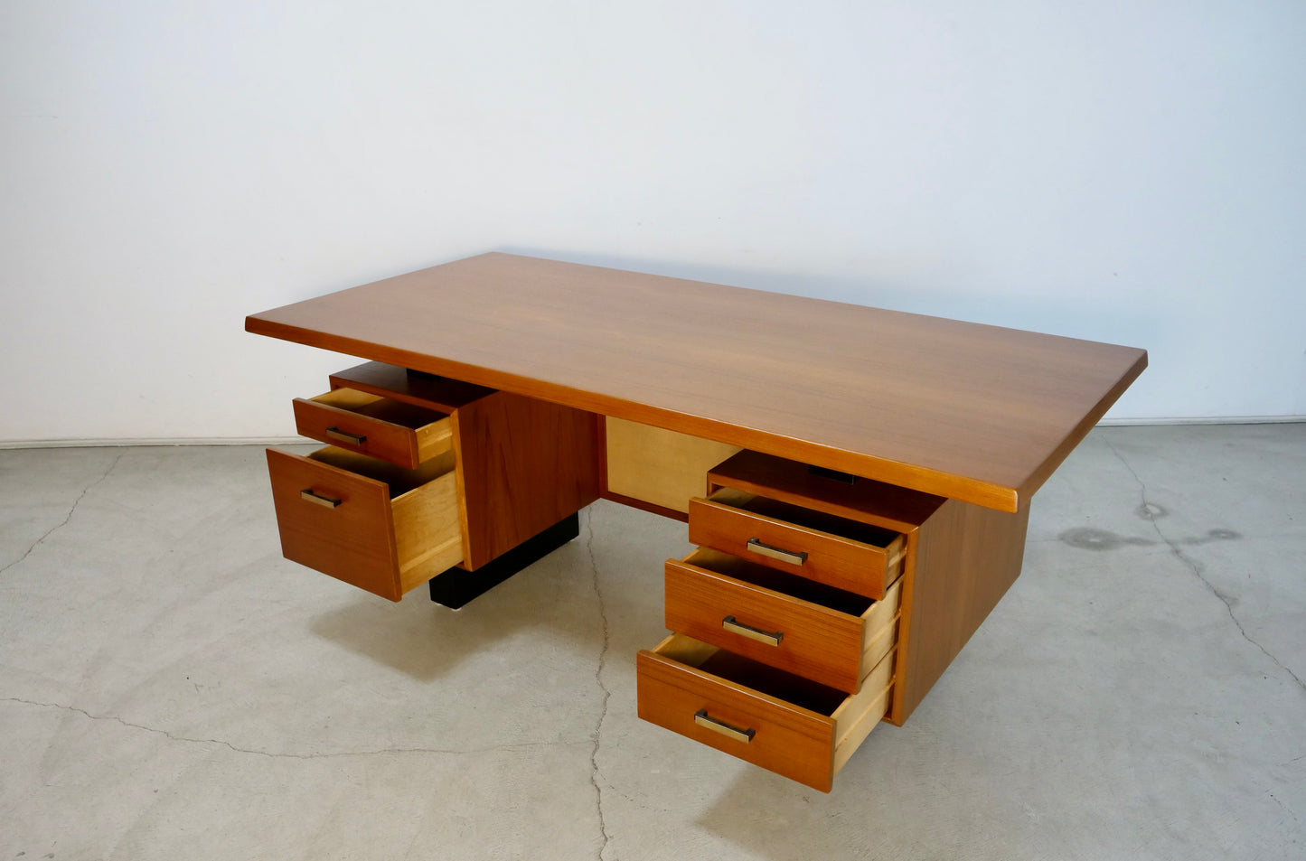 1960's Mid Century Danish Modern Executive Desk in Teak