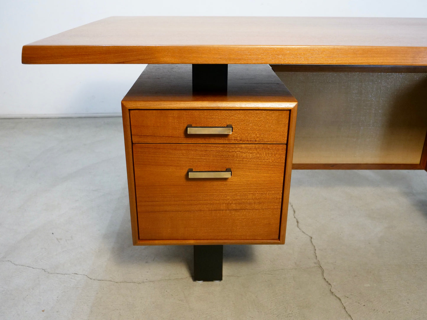 1960's Mid Century Danish Modern Executive Desk in Teak