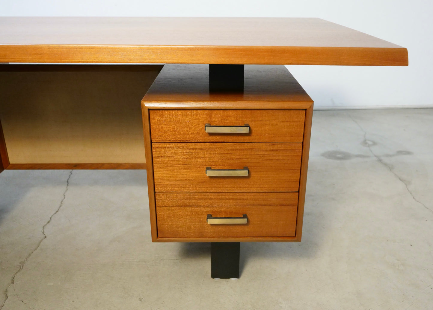 1960's Mid Century Danish Modern Executive Desk in Teak