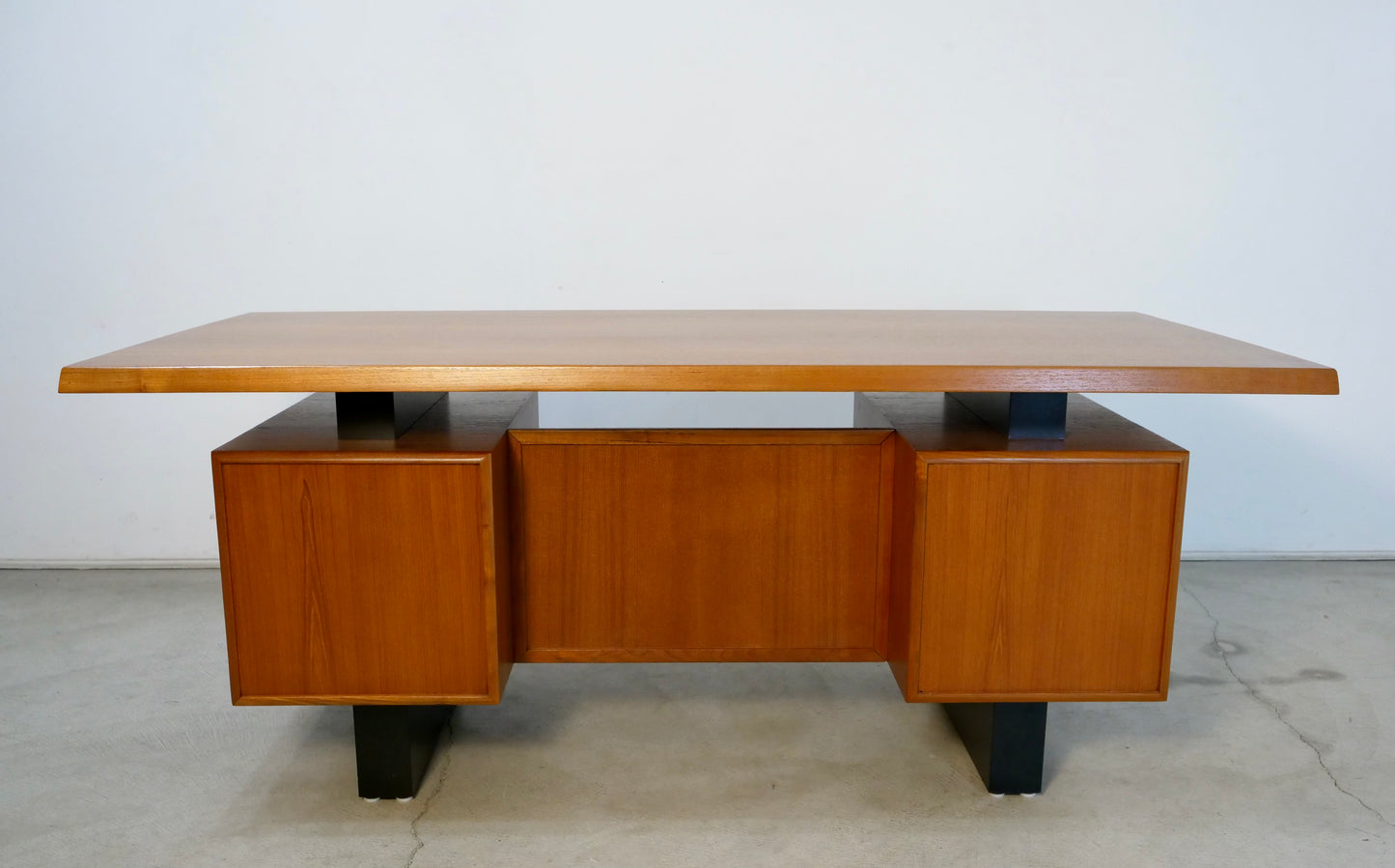 1960's Mid Century Danish Modern Executive Desk in Teak