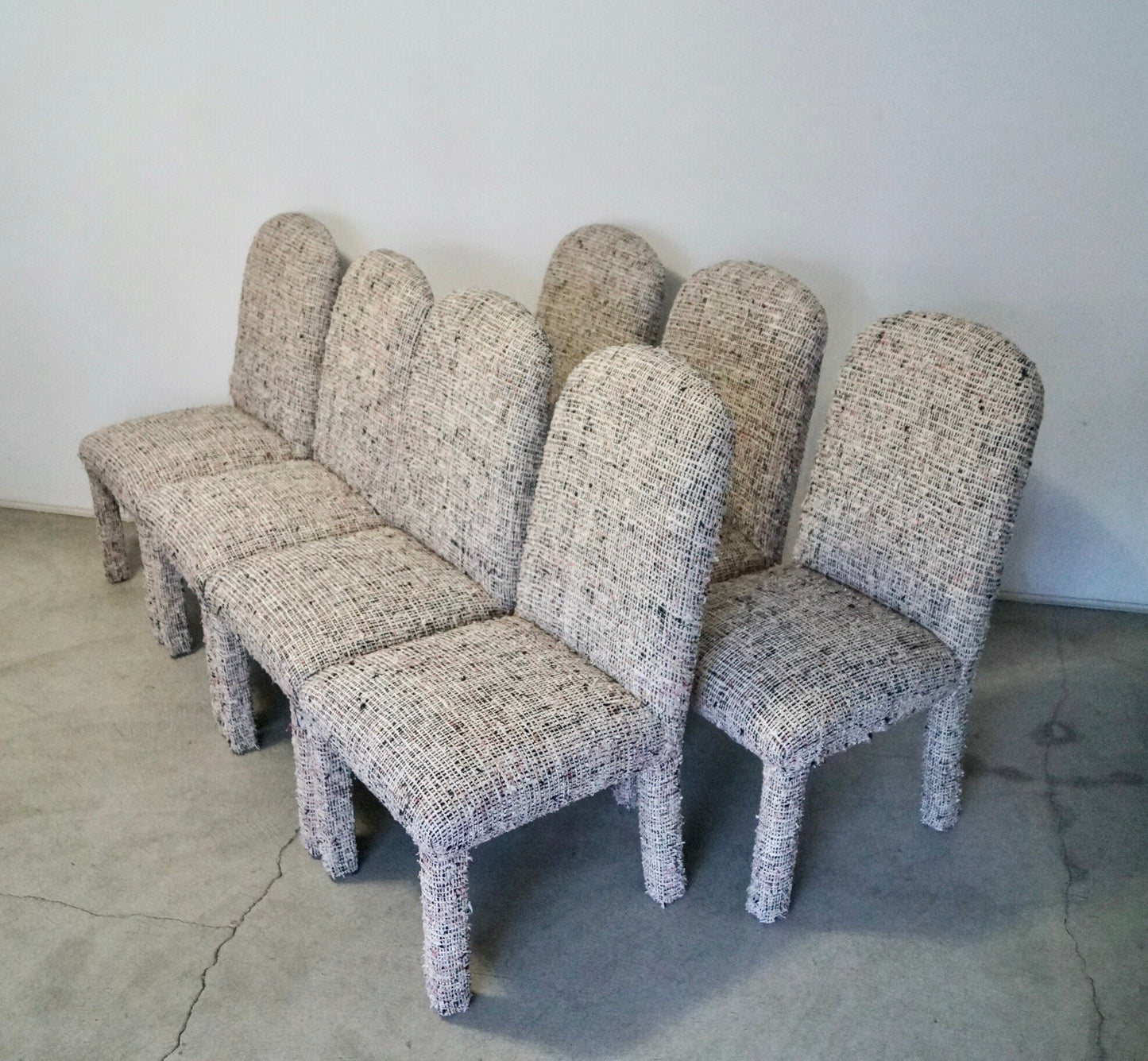 1970's Mid-Century Modern Parsons Arching Dining Chairs