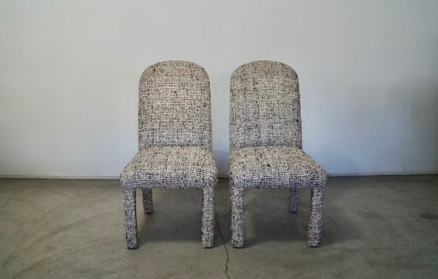 1970's Mid-Century Modern Parsons Arching Dining Chairs
