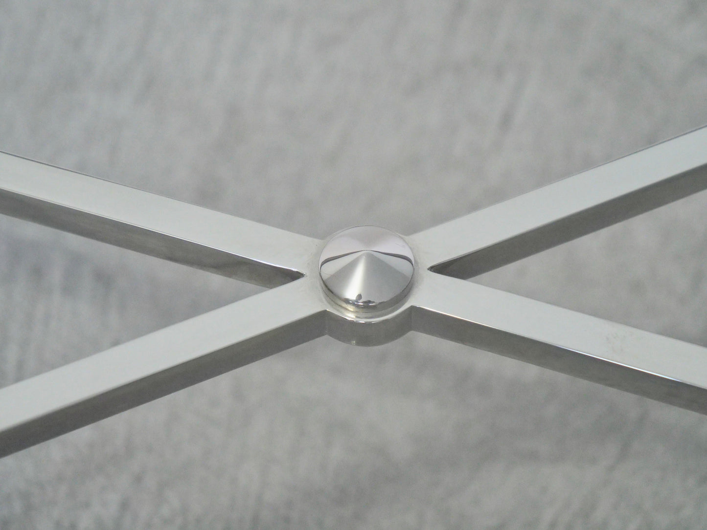Nickel and Glass Coffee Table