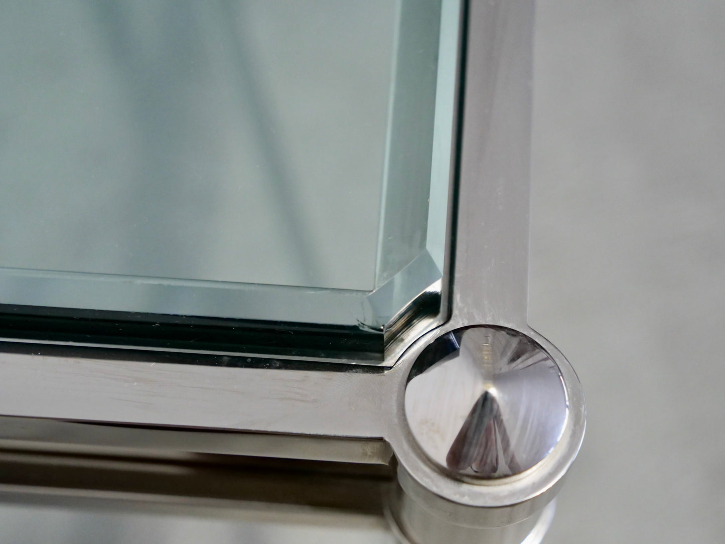 Nickel and Glass Coffee Table