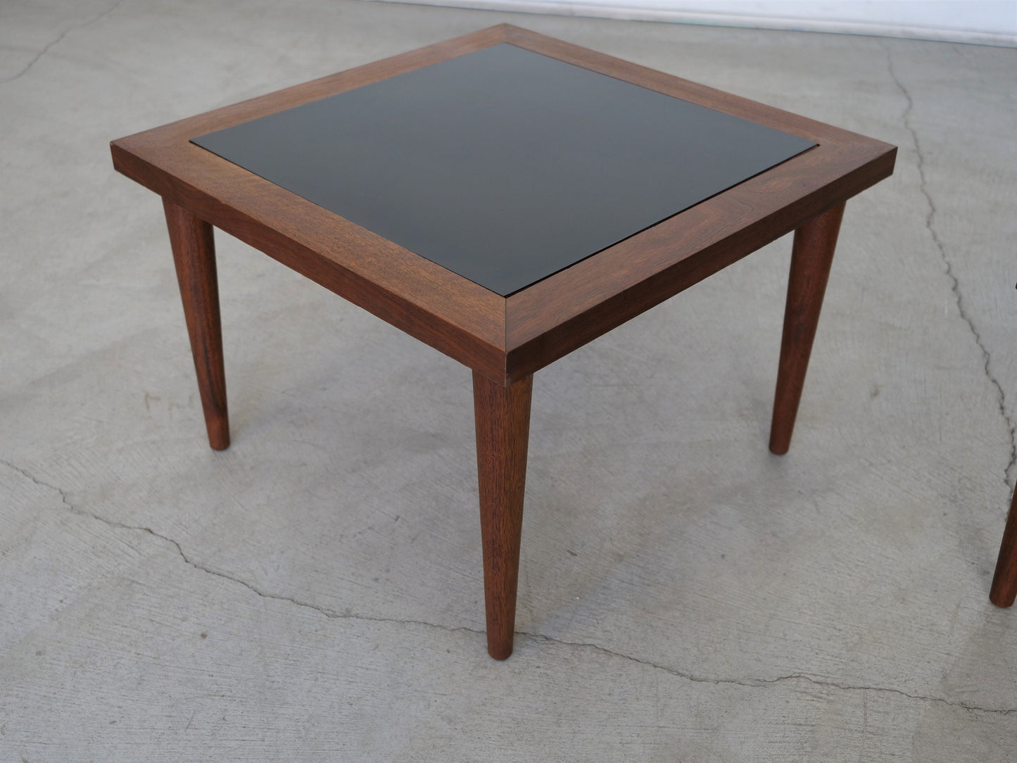 Pair of 1960's Mid-Century Modern Walnut Side Tables