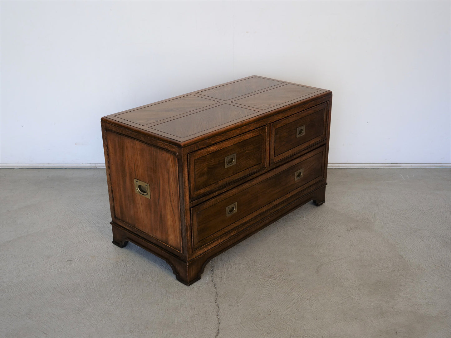 1970's Midcentury Modern Campaign Chest of Drawers