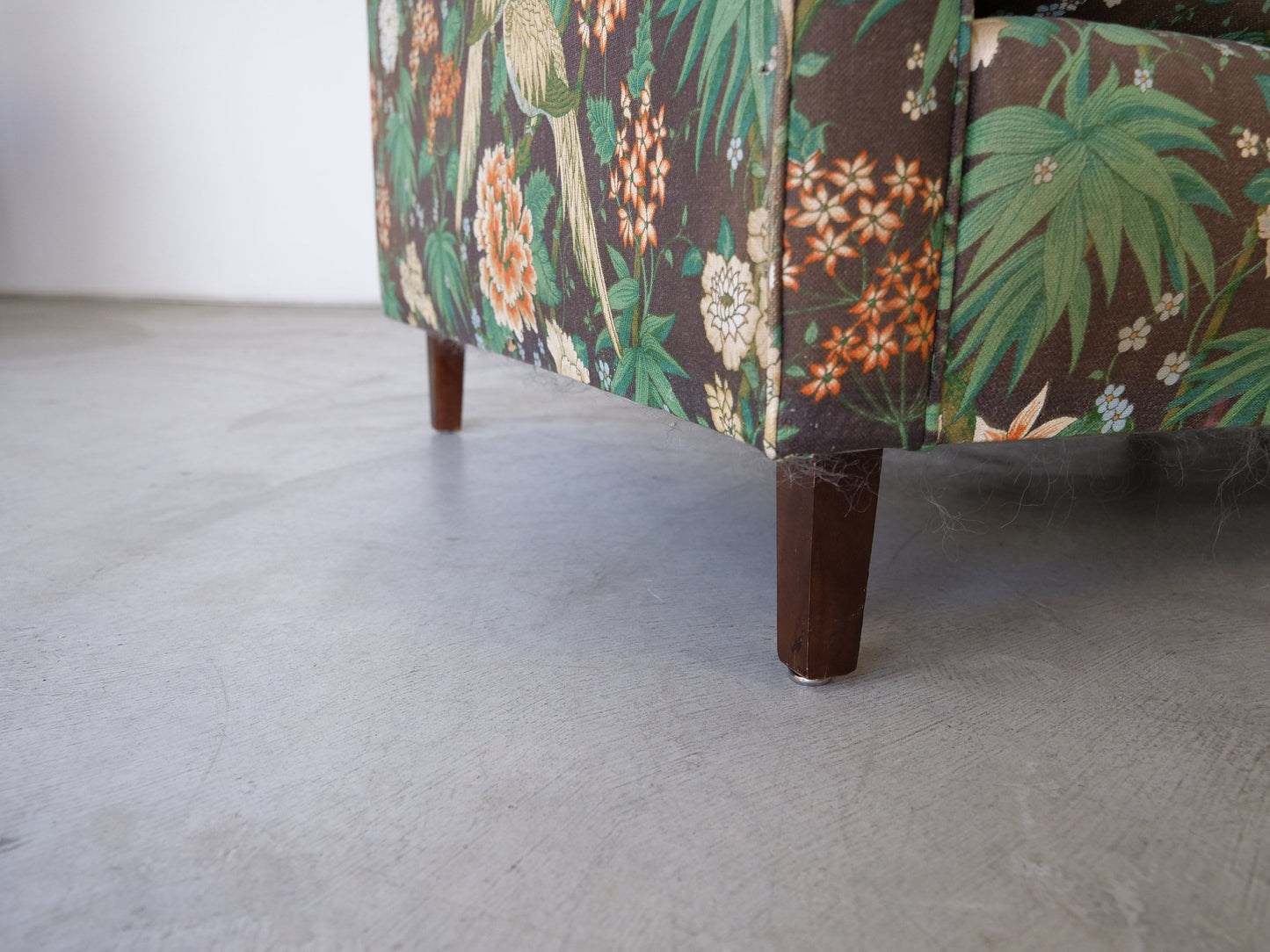 1950's Mid-Century Modern Green Sofa