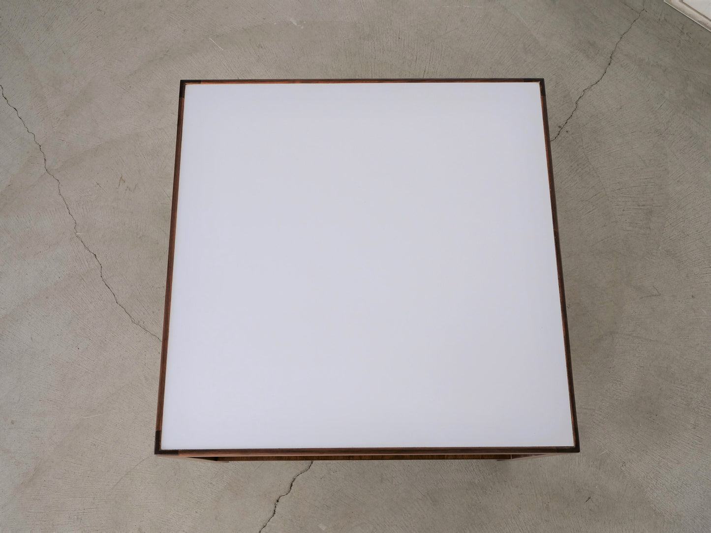 1960’s Two-Tiered Walnut and White Formica Coffee Table