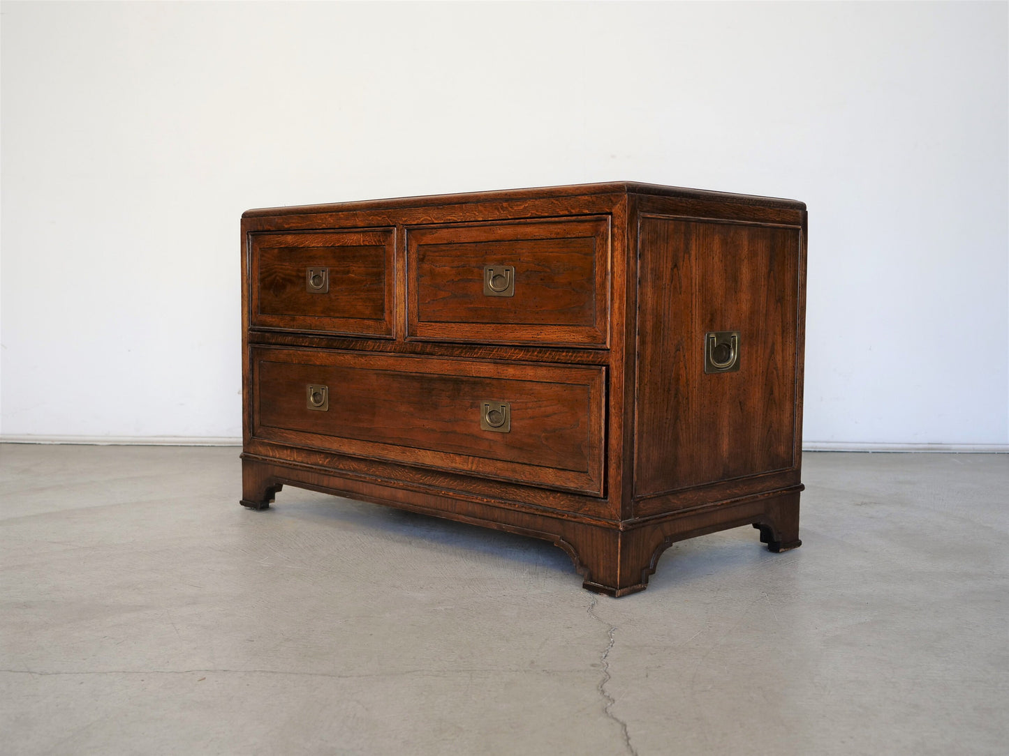 1970's Midcentury Modern Campaign Chest of Drawers
