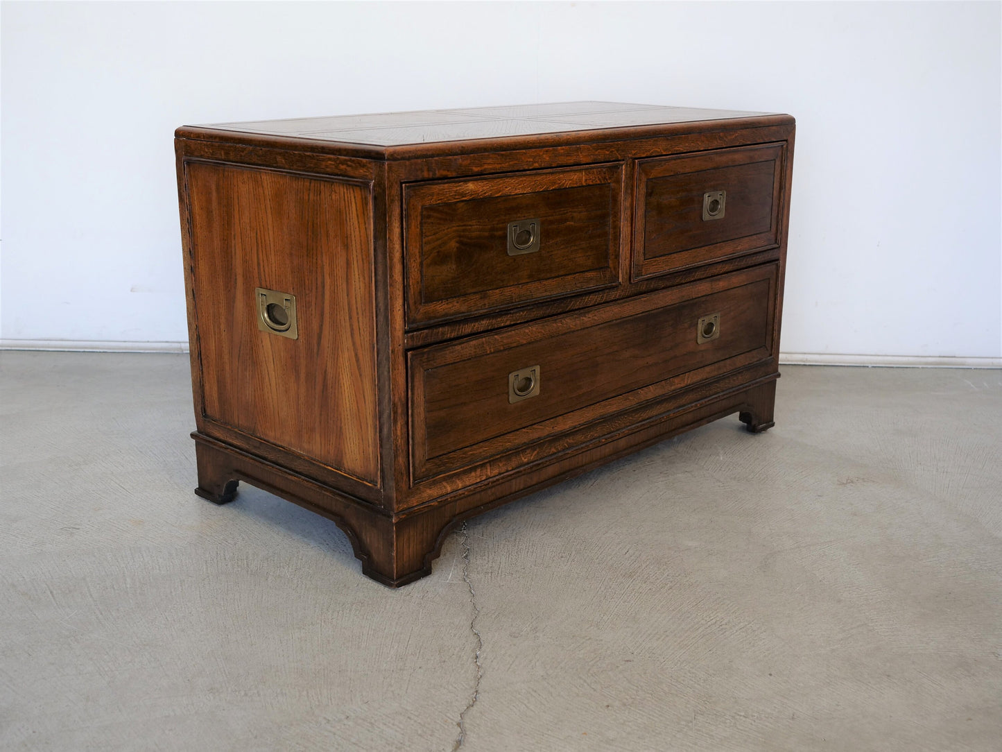 1970's Midcentury Modern Campaign Chest of Drawers