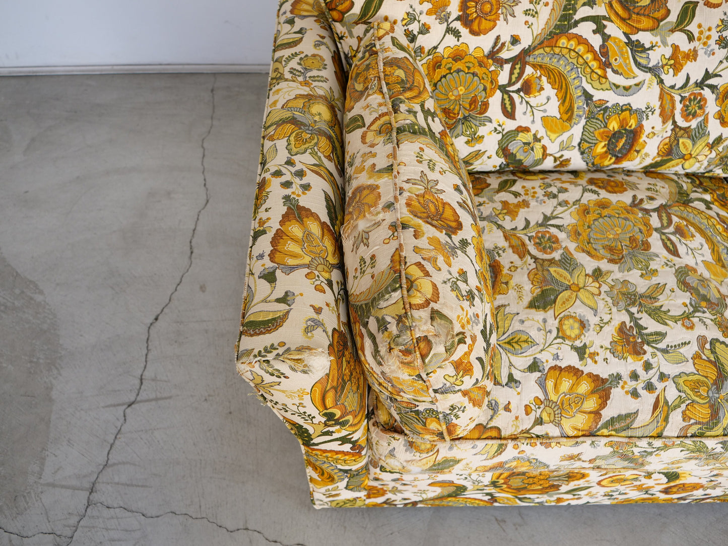 1970's Mid-Century Modern Floral Sofa