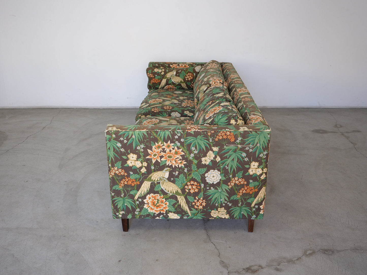 1950's Mid-Century Modern Green Sofa
