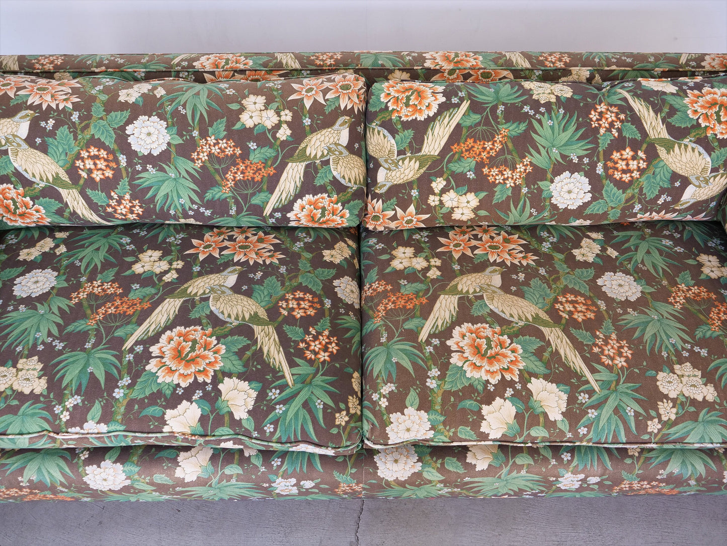 1950's Mid-Century Modern Green Sofa