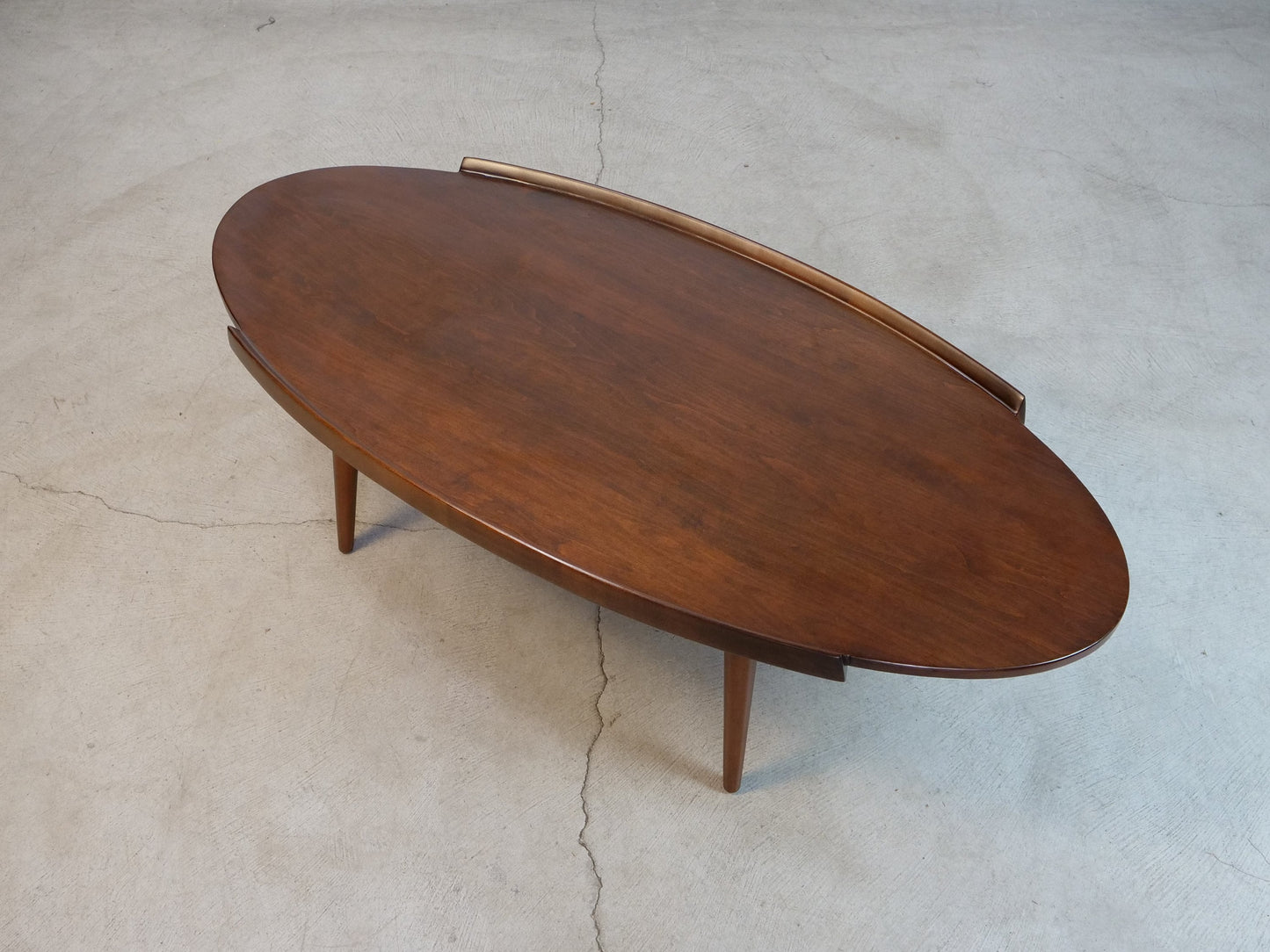 1950's Midcentury Modern Surfboard Coffee Table