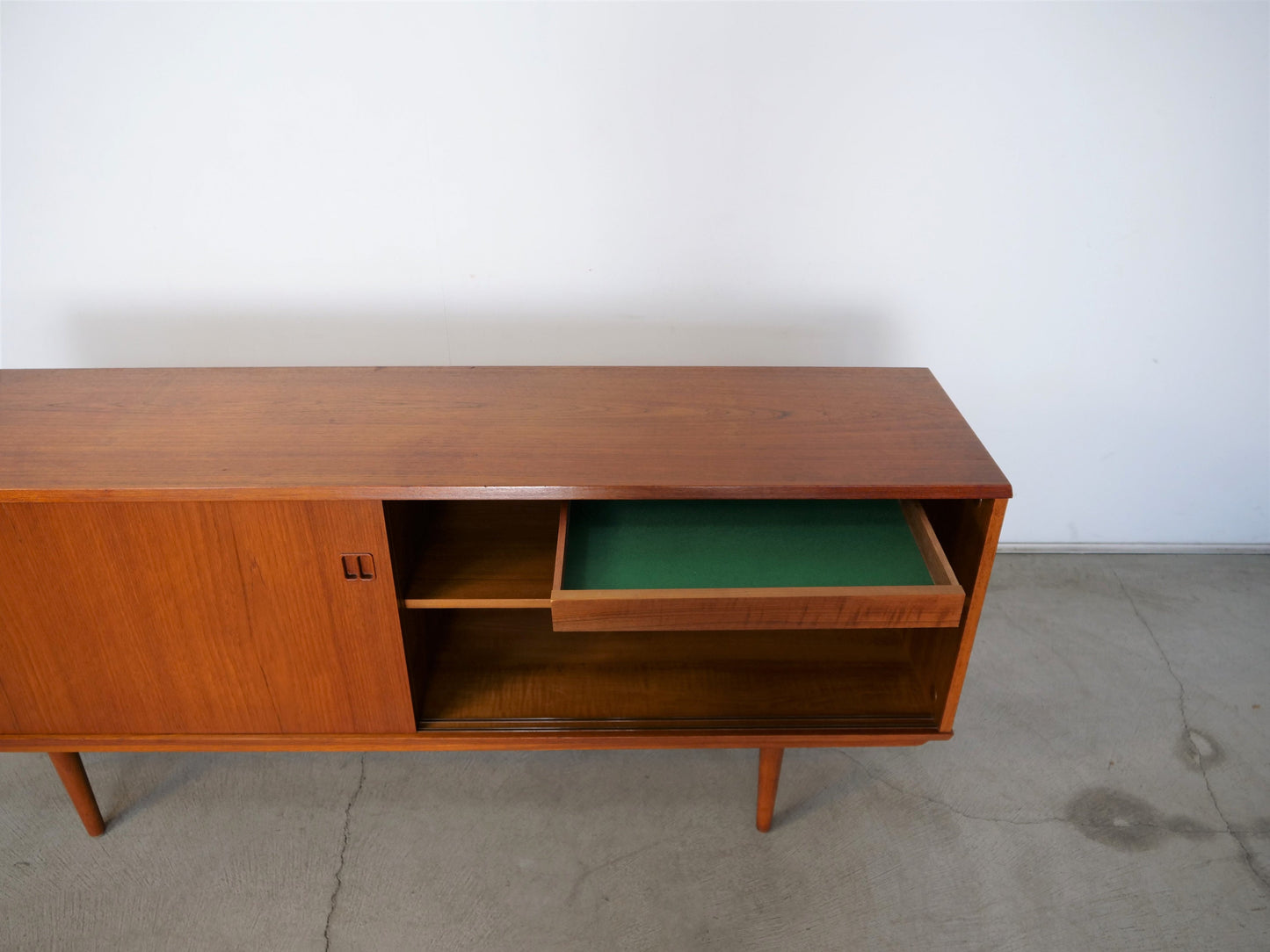 1960's Danish Modern Teak Credenza