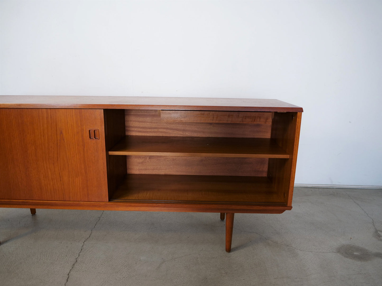 1960's Danish Modern Teak Credenza