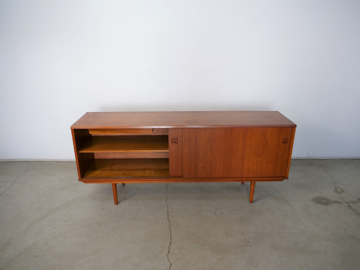 1960's Danish Modern Teak Credenza