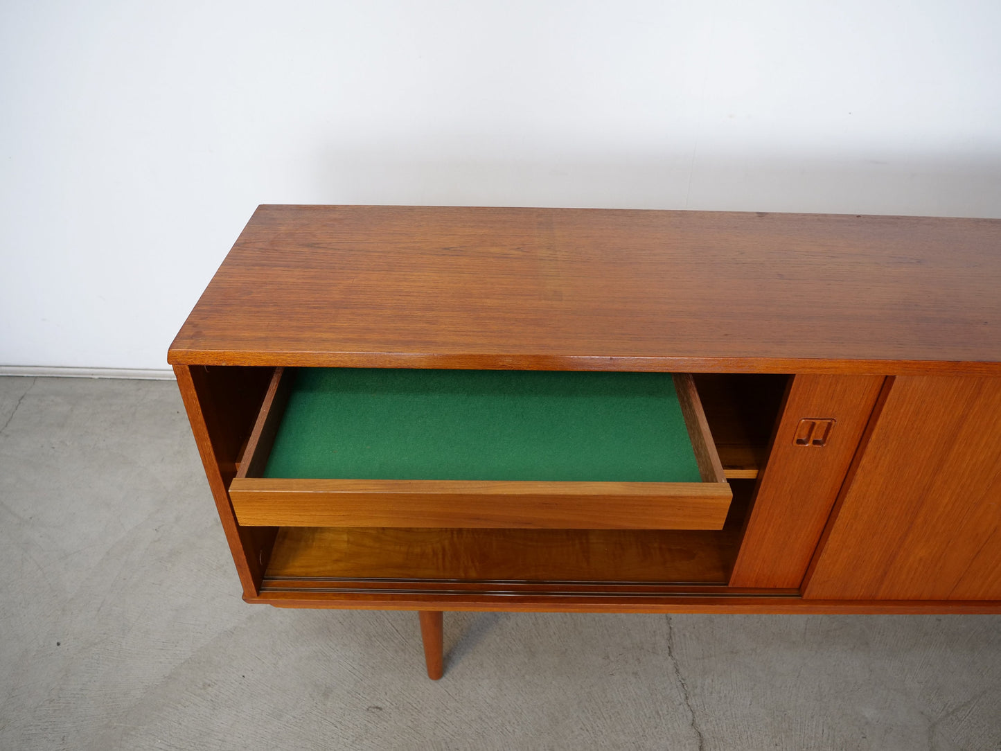 1960's Danish Modern Teak Credenza