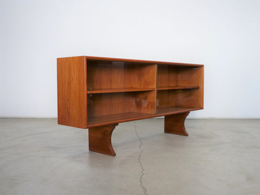 1960's Danish Modern Teak Bookcase Cabinet