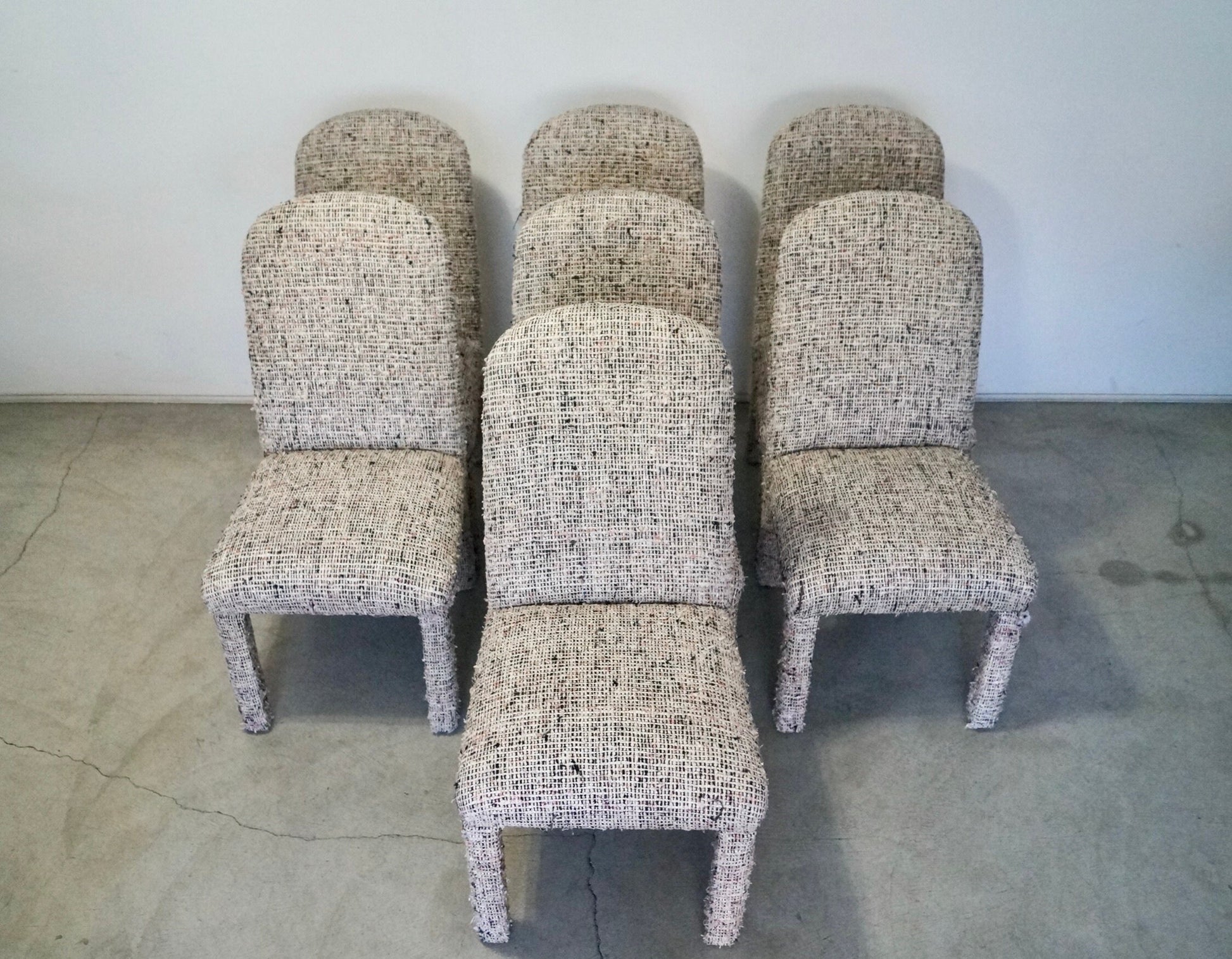1970's Mid-Century Modern Parsons Arching Dining Chairs