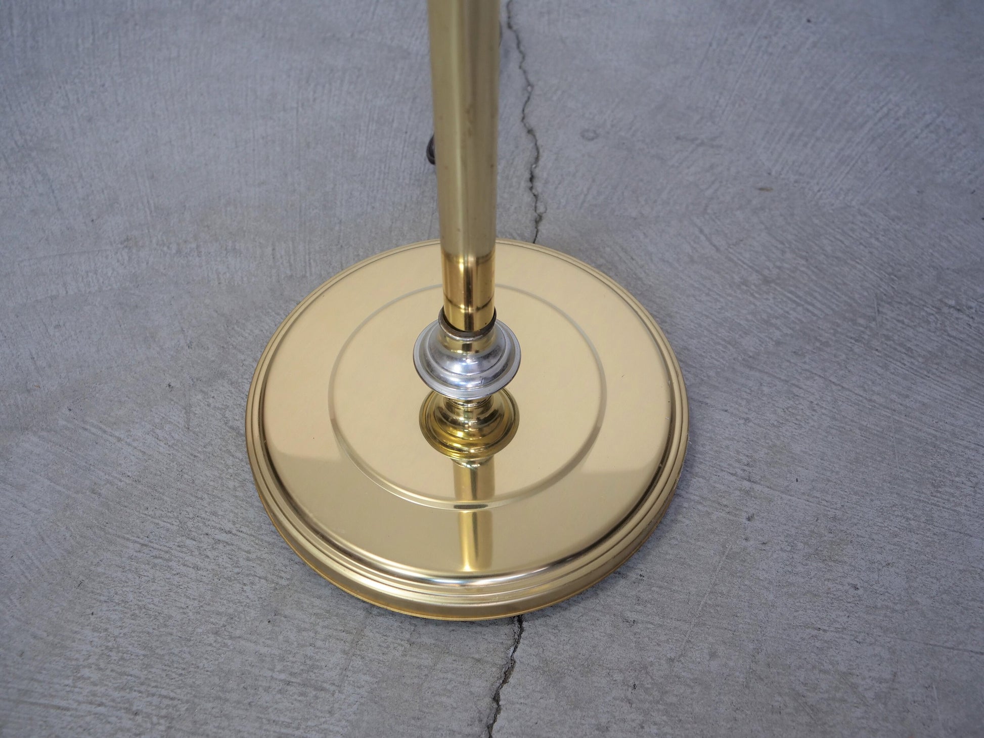 1960's Mid-Century Modern Brass Plated Swing Arm Floor Lamp