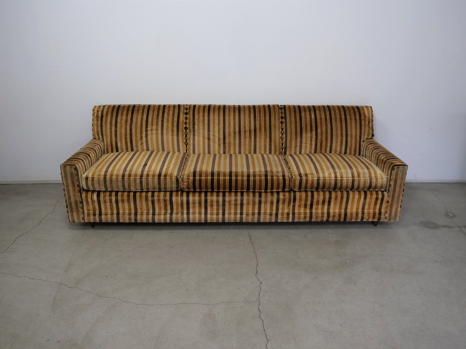 1950's Mid-Century Velvet Sofa