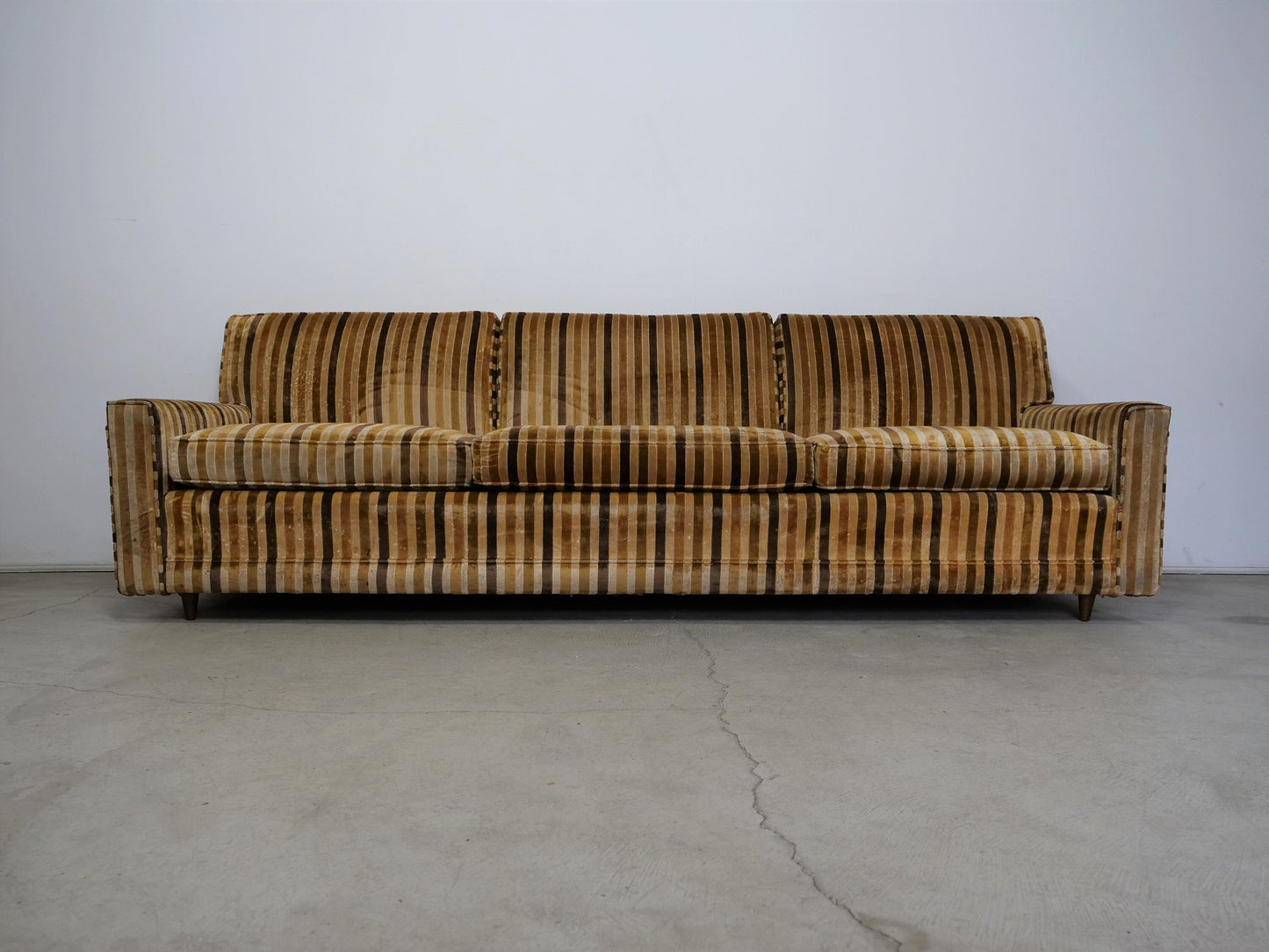 1950's Mid-Century Velvet Sofa