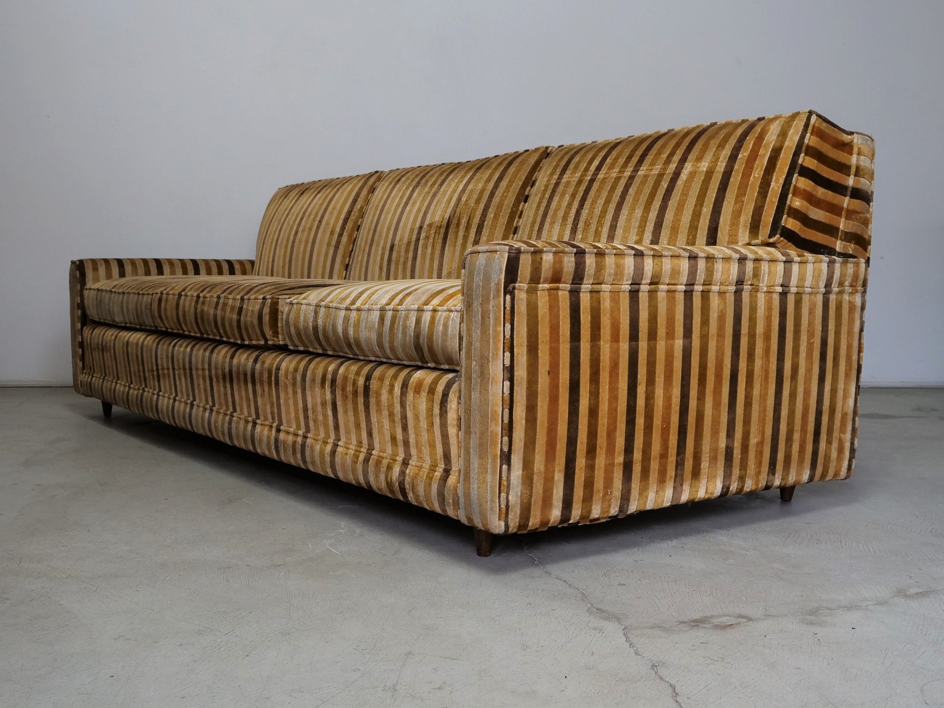 1950's Mid-Century Velvet Sofa