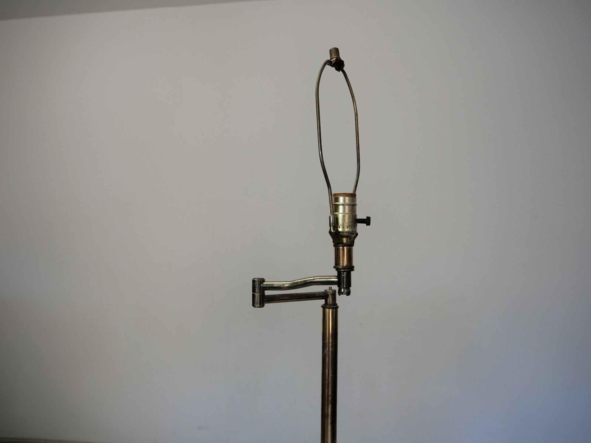 1960's Mid-Century Modern Brass Plated Swing Arm Floor Lamp