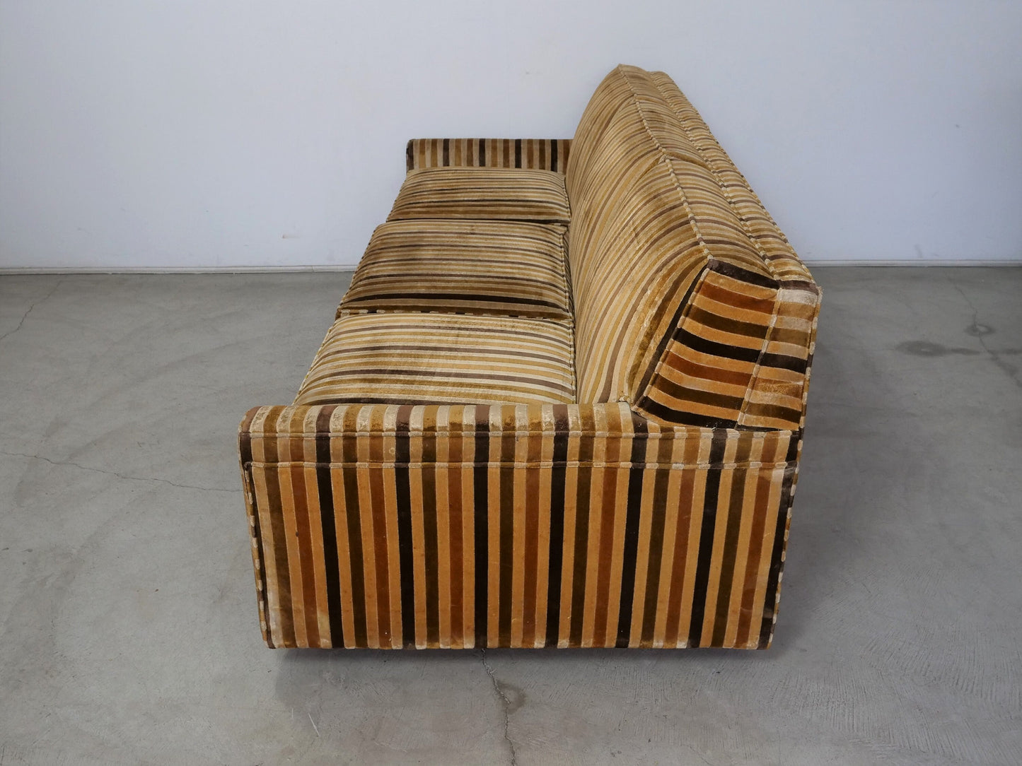 1950's Mid-Century Velvet Sofa