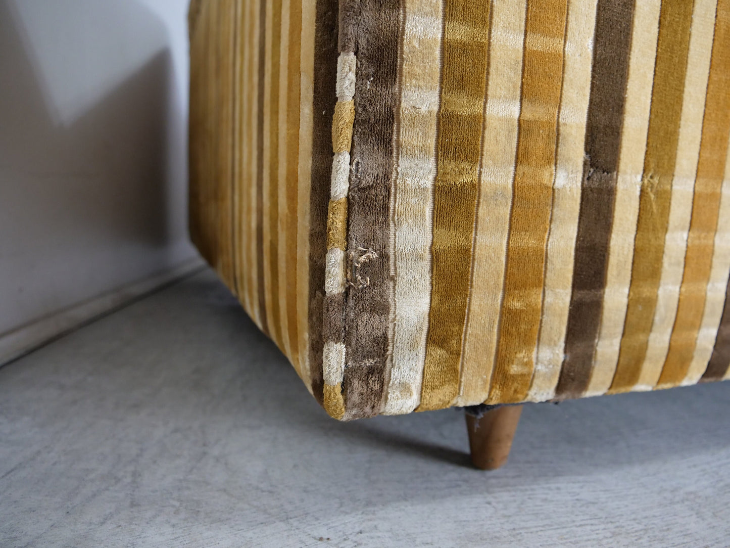 1950's Mid-Century Velvet Sofa