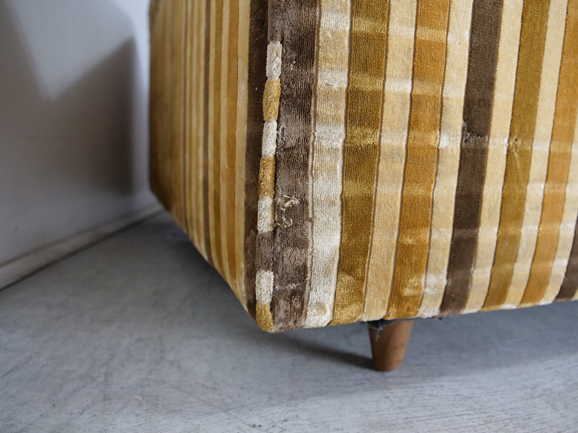 1950's Mid-Century Velvet Sofa