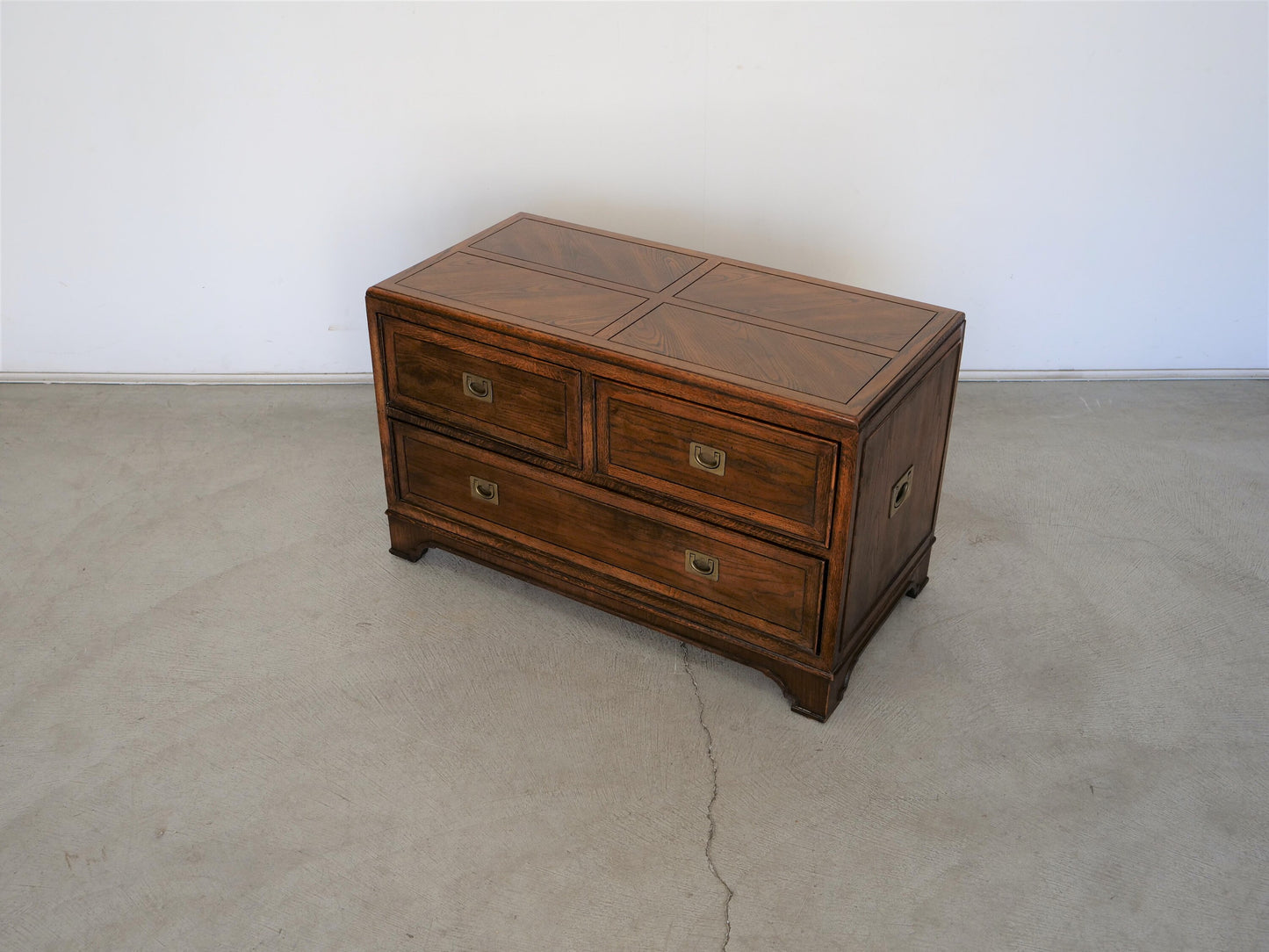 1970's Midcentury Modern Campaign Chest of Drawers