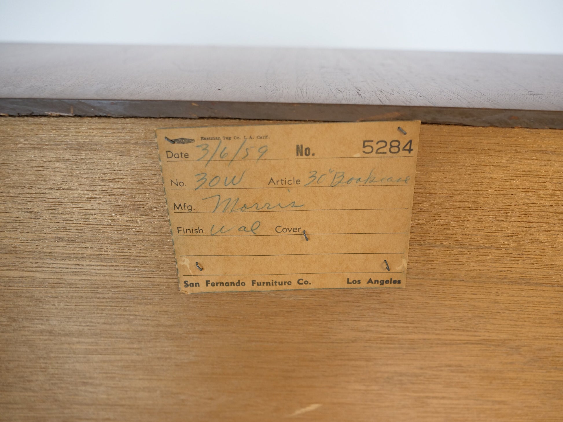 1950's Mid-Century Modern Walnut Bookshelf