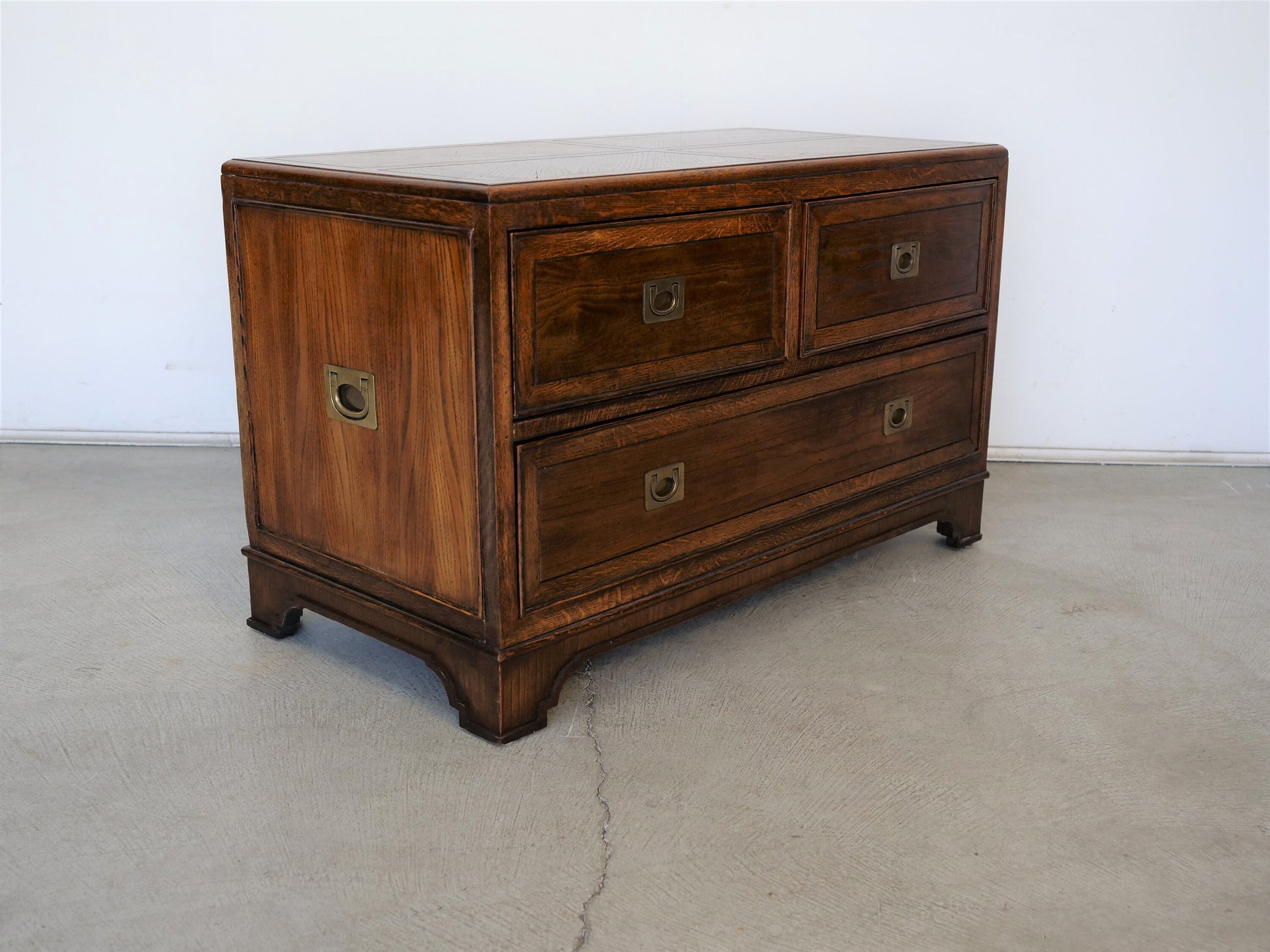 1970's Midcentury Modern Campaign Chest of Drawers