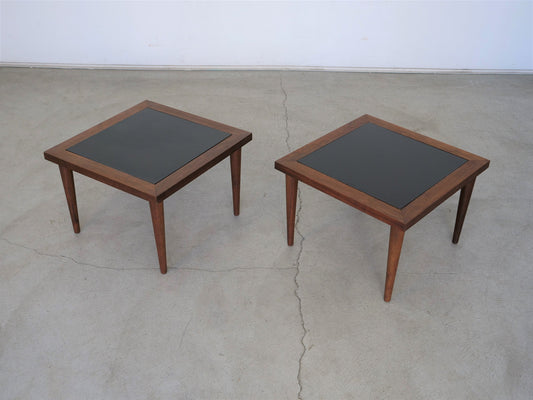 Pair of 1960's Mid-Century Modern Walnut Side Tables