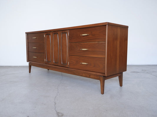 1960's Mid-Century Modern Broyhill Emphasis Walnut Dresser