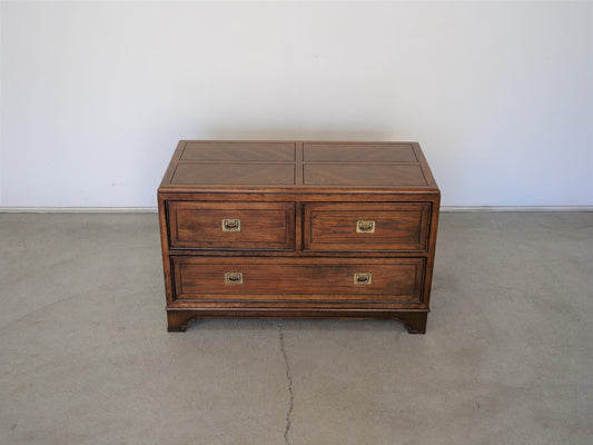 1970's Midcentury Modern Campaign Chest of Drawers
