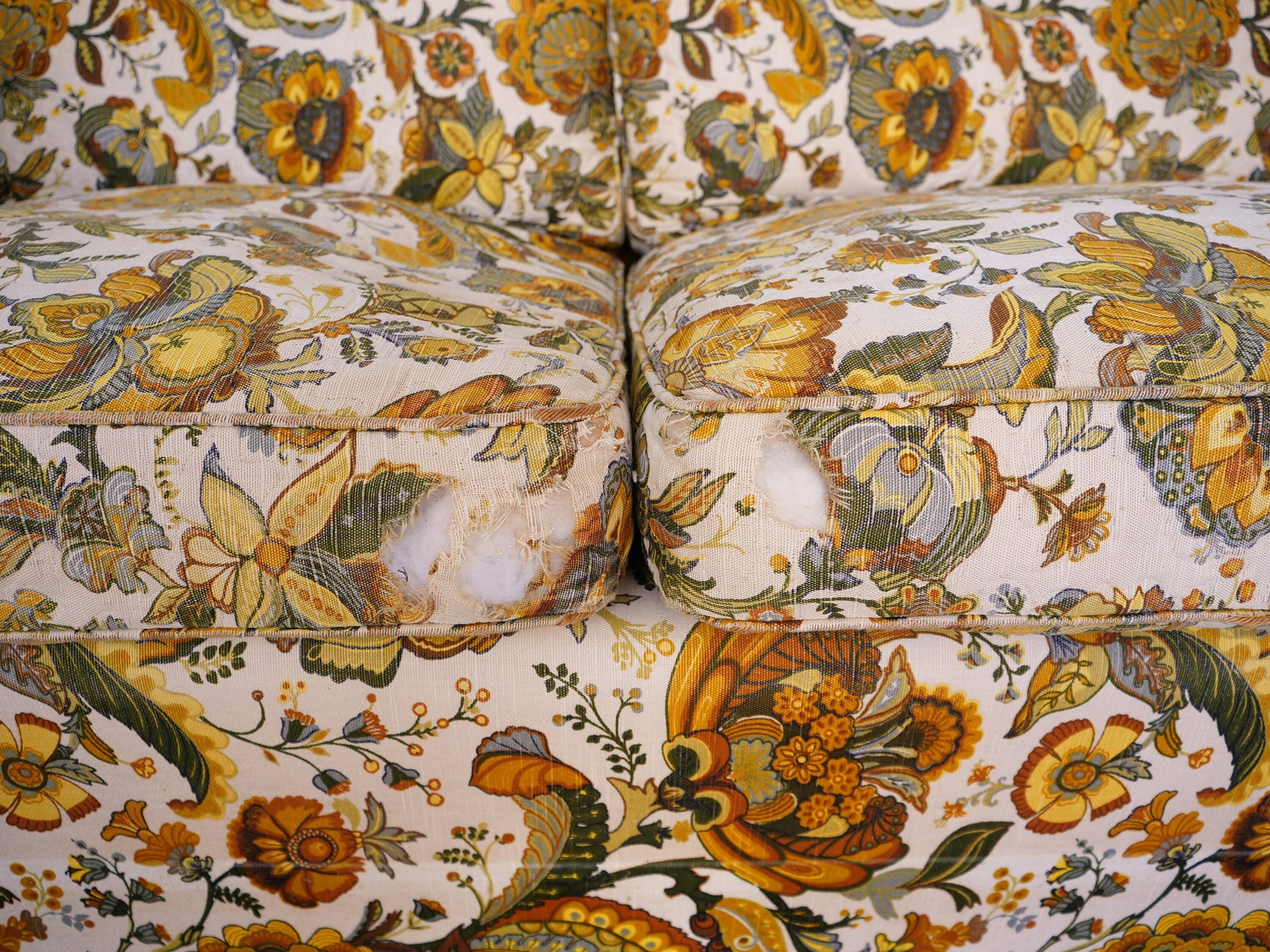1970's Mid-Century Modern Floral Sofa