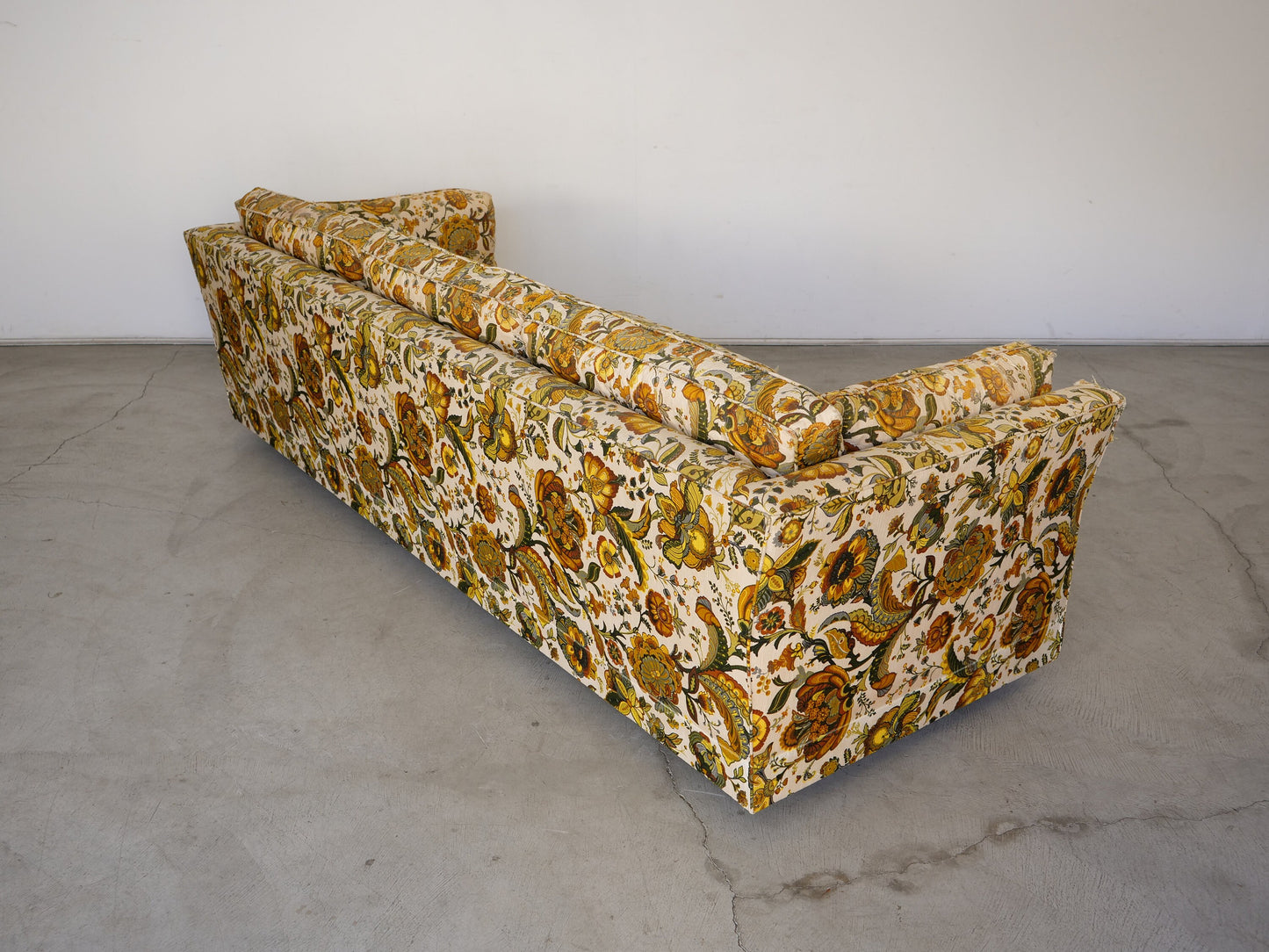 1970's Mid-Century Modern Floral Sofa