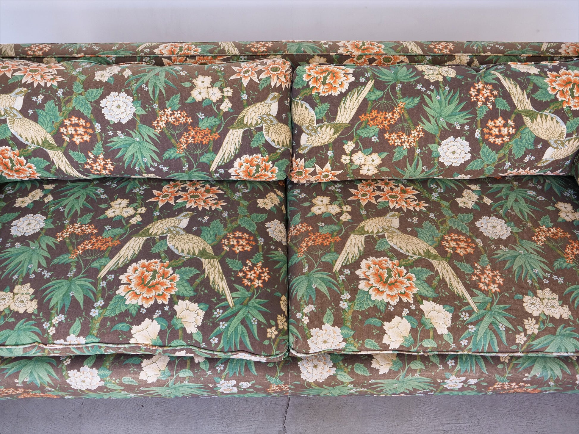 1950's Mid-Century Modern Green Sofa