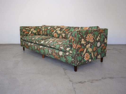 1950's Mid-Century Modern Green Sofa