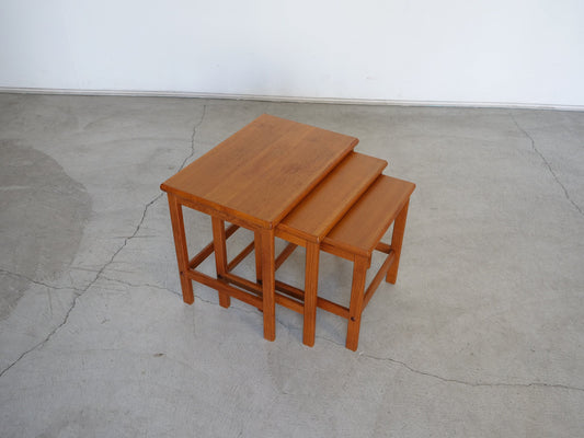 1970's Danish Modern Teak Nesting Tables