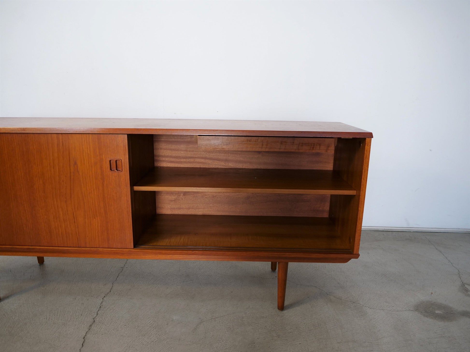 1960's Danish Modern Teak Credenza